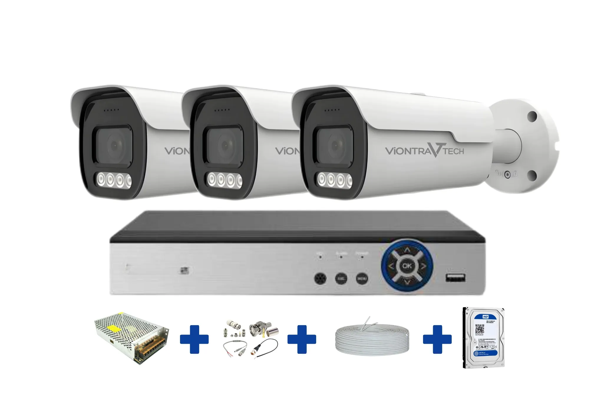 3’lü Güvenlik Kamera Seti